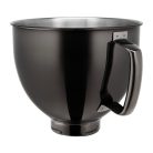 Gyári KitchenAid  5KSM5SSBRB 4.8L Stainless Steel Bowl - 4,8 literes fekete keverőtál, KitchenAid Classic és Aritsan robotgépekhez