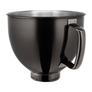   Gyári KitchenAid  5KSM5SSBRB 4.8L Stainless Steel Bowl - 4,8 literes fekete keverőtál, KitchenAid Classic és Aritsan robotgépekhez