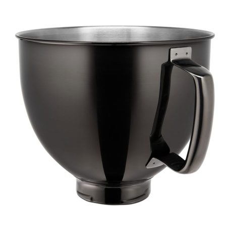 Gyári KitchenAid  5KSM5SSBRB 4.8L Stainless Steel Bowl - 4,8 literes fekete keverőtál, KitchenAid Classic és Aritsan robotgépekhez