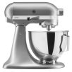   KitchenAid Classic 5KSM95 Metallic Chrome acélszürke 4.3L 275W fém konyhai robotgép, dagasztógép (95-ös modell, 5KSM95PSEMC)