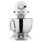 KitchenAid Classic 5KSM95 Metallic Chrome acélszürke / etüst 4.3L 275W fém konyhai robotgép, dagasztógép (95-ös modell, 5KSM95PSEMC, metálkróm)