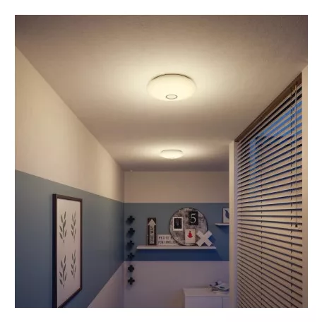 Philips myLiving Ceiling Light White Mauve IR 6223431P0 mozgásérzékelős kerek mennyezeti LED lámpa 320 x 82 mm 1300 lm 4 x 4W melegfehér