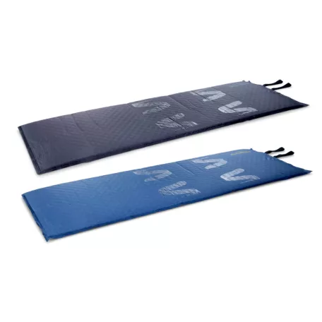 Adventuridge SLIM 180 x 60 x 3.5 cm önfelfújó matrac 100% poliészter huzattal, 100% poliuretán hab töltettel, kék / szürke / türkiz