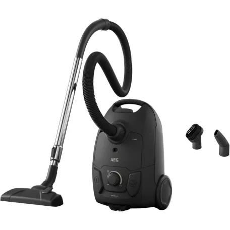 AEG AB31C1GG 750W porzsákos porszívó, padlóporszívó fém teleszkópos szívócsővel, HEPA filterre, fekete