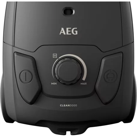 AEG AB31C1GG 750W porzsákos porszívó, padlóporszívó fém teleszkópos szívócsővel, HEPA filterre, fekete