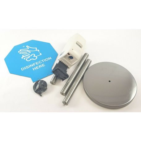 FERCAM ADD-1000 KIT inox állványos 1000 ml szenzoros adagoló, fertőtlenítő állomás, érintésmentes kézfertőtlenítő adagoló, szappanadagoló