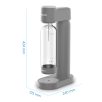   Philips GoZero Lite Soda Maker ADD4901 Grey szürke szódagép, házi szódakészítő 1 db CO2 patronnal és 1 db 0.9 literes palackkal (ADD4901GR/10)