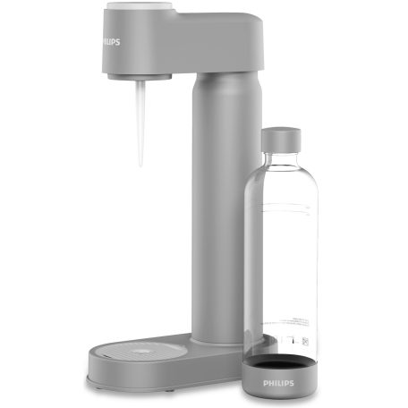 Philips GoZero Lite Soda Maker ADD4901 Grey szürke szódagép, házi szódakészítő 1 db CO2 patronnal és 1 db 0.9 literes palackkal (ADD4901GR/10)