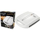 MESKO / ADLER XXL 1600W 24 darabos töltött gofrisütő, gofrimogyoró / mandula / dió sütemény készítő