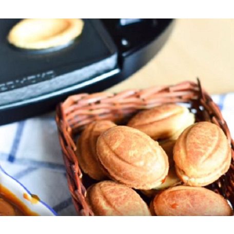 MESKO / ADLER XXL 1600W 24 darabos töltött gofrisütő, gofrimogyoró / mandula / dió sütemény készítő