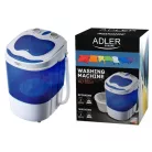 Adler / Camry hordozható, kemping mini mosógép 3 kg / 400W keverőtárcsás mosógép 580W centrifugával nyaralóba / utazáshoz
