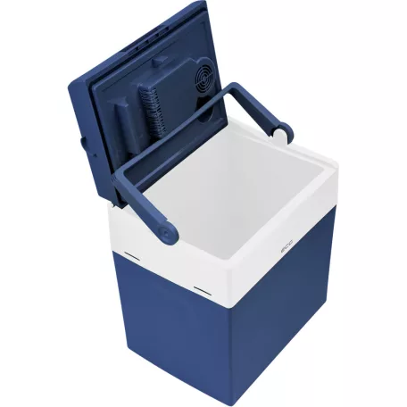 Astone Miller ECG AC 3032 / ADLER AD 8078 Dual Power 30 literes Electric CoolBox termoelektromos 12V / 230V autós + hálózati 30L hűtő-fűtő elektromos hűtőtáska kék / szürke