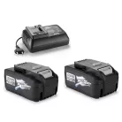 ActivEnergy / FERREX AEB-40 DUPLA KIT 2 x 20V 5Ah / 40V 2.5 Ah li-ion akku, 20/40V 90Wh líthium-ion akkumulátor + 1 x ActivEnergy 4A 96W hálózati töltő