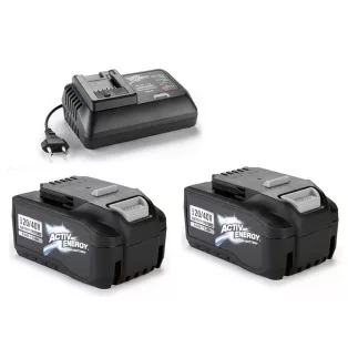   ActivEnergy / FERREX AEB-40 DUPLA KIT 2 x 20V 5Ah / 40V 2.5 Ah li-ion akku, 20/40V 90Wh líthium-ion akkumulátor + 1 x ActivEnergy 4A 96W hálózati töltő