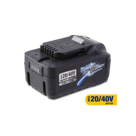 ActivEnergy / FERREX AEB-40 KIT 20V 5Ah / 40V 2.5 Ah li-ion akku, 20/40V 90Wh líthium-ion akkumulátor + ActivEnergy 4A 96W hálózati töltő