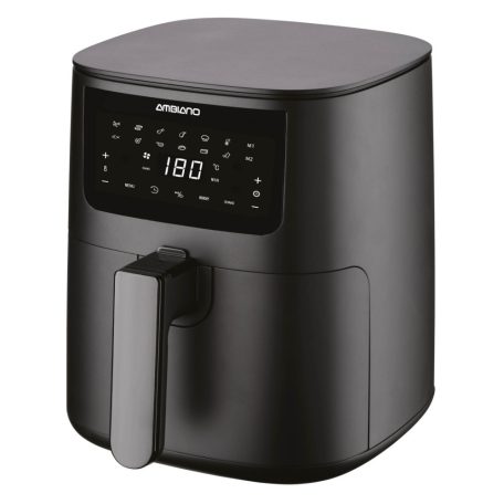 Ambiano GT-AF-08 XXL 1700W 5.5L digitális Air Fryer, légkeveréses olajmentes sütő, Airfryer olajsütő, fritőz, fekete