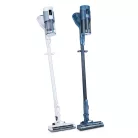 Ambiano RVC-24 SHAZ 140W 22.2V 2200 mAh akkus kézi + álló porszívó, vezeték nélküli, akkumulátoros rúdporszívó fali tartóval, kék / fehér