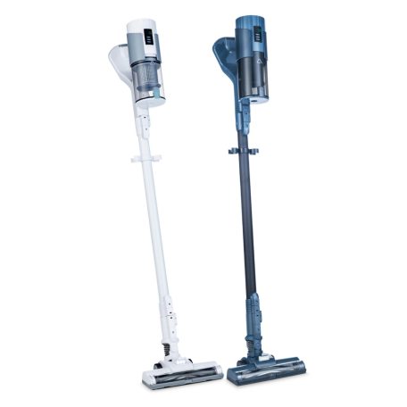 Ambiano RVC-24 SHAZ 140W 22.2V 2200 mAh akkus kézi + álló porszívó, vezeték nélküli, akkumulátoros rúdporszívó fali tartóval, kék / fehér