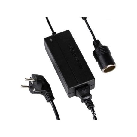 Astone Miller 60W AC / DC adapter, 230V / 12V feszültségátalakító szivargyújtó aljzattal, 12V-os szivargyújtós eszközök otthoni használatához hálózati feszültségről