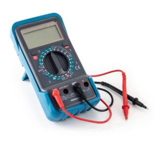  FERREX ANS-18-034 Kompakt digitális multiméter 9V elemmel, hangjelzéssel, nagyméretű 3 ½ számjegyes LCD kijelzővel