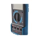 FERREX ANS-18-034 Kompakt 9V elemes digitális multiméter áramerősség, feszültség és ellenállás mérésére, hangjelzéssel, nagyméretű 3 ½ számjegyes LCD kijelzővel