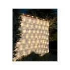 Aspiria Home Creation / Melinera 320 x 150 cm hálózati melegfehér / borostyánsárga kültéri / beltéri 160 LED fényháló, programozható karácsonyi dekoráció 230V, 8 programmal, 6 órás időzítővel