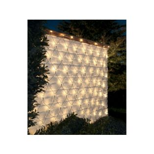   Aspiria Home Creation / Melinera 320 x 150 cm hálózati melegfehér kültéri / beltéri 160 LED fényháló, programozható karácsonyi dekoráció 230V, 8 programmal, 6 órás időzítővel
