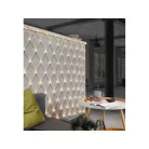 Aspiria Home Creation / Melinera 320 x 150 cm hálózati melegfehér / borostyánsárga kültéri / beltéri 160 LED fényháló, programozható karácsonyi dekoráció 230V, 8 programmal, 6 órás időzítővel