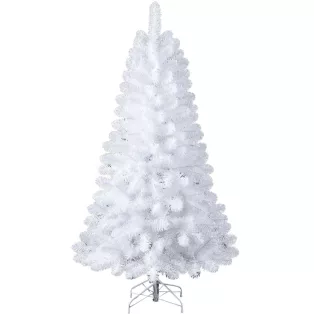   Actuel / Mobil Digital Christmas White 180 cm dús 2D tűlevelű fehér, díszítetlen műfenyő 524 ággal, fém talppal 150 x 75 cm