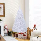 Actuel / Mobil Digital Christmas White 180 cm dús 2D tűlevelű fehér, díszítetlen műfenyő 524 ággal, fém talppal 150 x 75 cm
