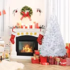 Actuel / Mobil Digital Christmas White 180 cm dús 2D tűlevelű fehér, díszítetlen műfenyő 524 ággal, fém talppal 150 x 75 cm