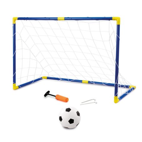 Addo Play 1124 Mini Soccer Goal Set 89 x 60 x 47 cm műanyag gyermek focikapu szett hálóval, labdával és pumpával (1 db futballkapu)