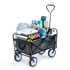 Adventuridge összecsukható, 70 kg teherbírású 56 x 49 x 89,5 cm kerti kézikocsi, horgászkocsi, strandkocsi, szállító kocsi