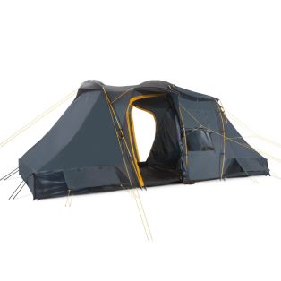   Adventuridge 4 személyes (négyszemélyes, dupla hálófülkés) családi sátor, fesztiválsátor, kempingsátor 2 hálófülkével, 520 x 230 x 195 cm, 3000 mm vízoszlop