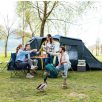   Adventuridge 4 személyes (négyszemélyes, dupla hálófülkés) családi sátor, fesztiválsátor, kempingsátor 2 hálófülkével, 520 x 230 x 195 cm, 3000 mm vízoszlop