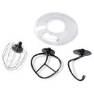 Ambiano GT-SF-KMR-02 piros / fekete 800W 5L digitális konyhai robotgép, dagasztógép, mixer, habverő, fröccsenésgátló fedéllel, LED kijelzővel