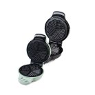 Ambiano GT-SF-WEZ-03 elektromos gofrisütő, 1200W 20 cm 5 darab szív alakú gofri sütő, szabályozható termosztáttal 