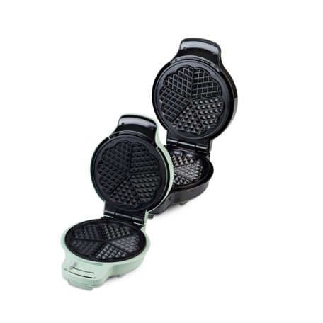 Ambiano GT-SF-WEZ-03 elektromos gofrisütő, 1200W 20 cm 5 darab szív alakú gofri sütő, szabályozható termosztáttal 