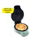 Ambiano GT-SF-WEZ-03 elektromos gofrisütő, 1200W 20 cm 5 darab szív alakú gofri sütő, szabályozható termosztáttal 