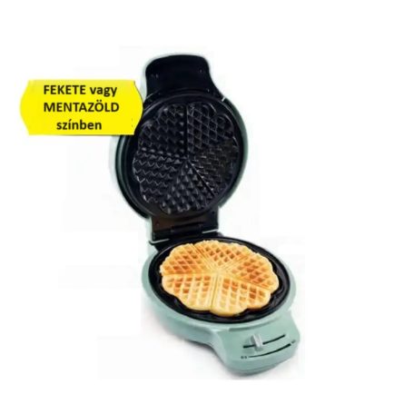 Ambiano GT-SF-WEZ-03 elektromos gofrisütő, 1200W 20 cm 5 darab szív alakú gofri sütő, szabályozható termosztáttal 