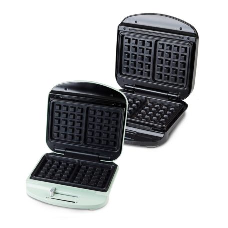 Ambiano GT-SF-WEZB-04 elektromos belga gofrisütő, 1000W 20 x 12 cm négyszögletes belga gofri sütő, szabályozható termosztáttal 