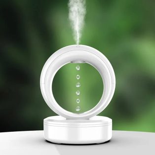   Ambiano GH08 antigravitációs ultrahangos párásító, aroma diffúzor, beépített LED lámpával, 680 ml víztartállyal, vízcsepp hatással és finomköd sprayel