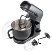  Ambiano SM-24 fekete / pisztácia zöld 800W 5L digitális konyhai robotgép, dagasztógép, mixer, habverő, fröccsenésgátló fedéllel, LED kijelzővel