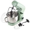   Ambiano SM-24 fekete / pisztácia zöld 800W 5L digitális konyhai robotgép, dagasztógép, mixer, habverő, fröccsenésgátló fedéllel, LED kijelzővel