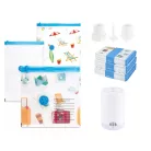 Ambiano NP-VS-BWP Vacuum Storage Bag Set 12 darabos (4 db 35x35 cm, 4 db 40x60 cm, 4 db 50x70 cm) vákuumos tárolótasak, tárolózsák, ruhazsák készlet elektromos szivattyúval