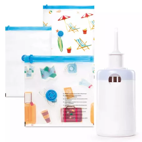 Ambiano NP-VS-BWP Vacuum Storage Bag Set 12 darabos (4 db 35x35 cm, 4 db 40x60 cm, 4 db 50x70 cm) vákuumos tárolótasak, tárolózsák, ruhazsák készlet elektromos szivattyúval