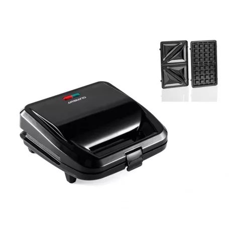 Ambiano GT-SF-SM-01 Avante 2 in 1 multifunkciós 750W szendvicssütő és gofrisütő, cserélhető, kivehető sütőlapokkal 