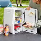 Ambiano Medion MD 37475 hordozható autós + hálózati 12V / 230V 15L mini hűtő, termoelektromos hűtőszekrény, kemping hűtő