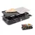 Ambiano SRGS 1400 félkőlapos 1200W - 1400W elektromos 8 személyes raclette grill, raklett grillsütő osztott sütőlappal