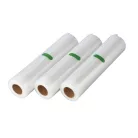 SilverCrest / Ambiano Maxi Pack 15 méter 22 cm / 28 cm széles sous-vide vákuumfólia, 5 tekercs 3 méteres vákuumfólia, csomagolófólia (3 x 22 x 300 cm + 2 x 28 x 300 cm)